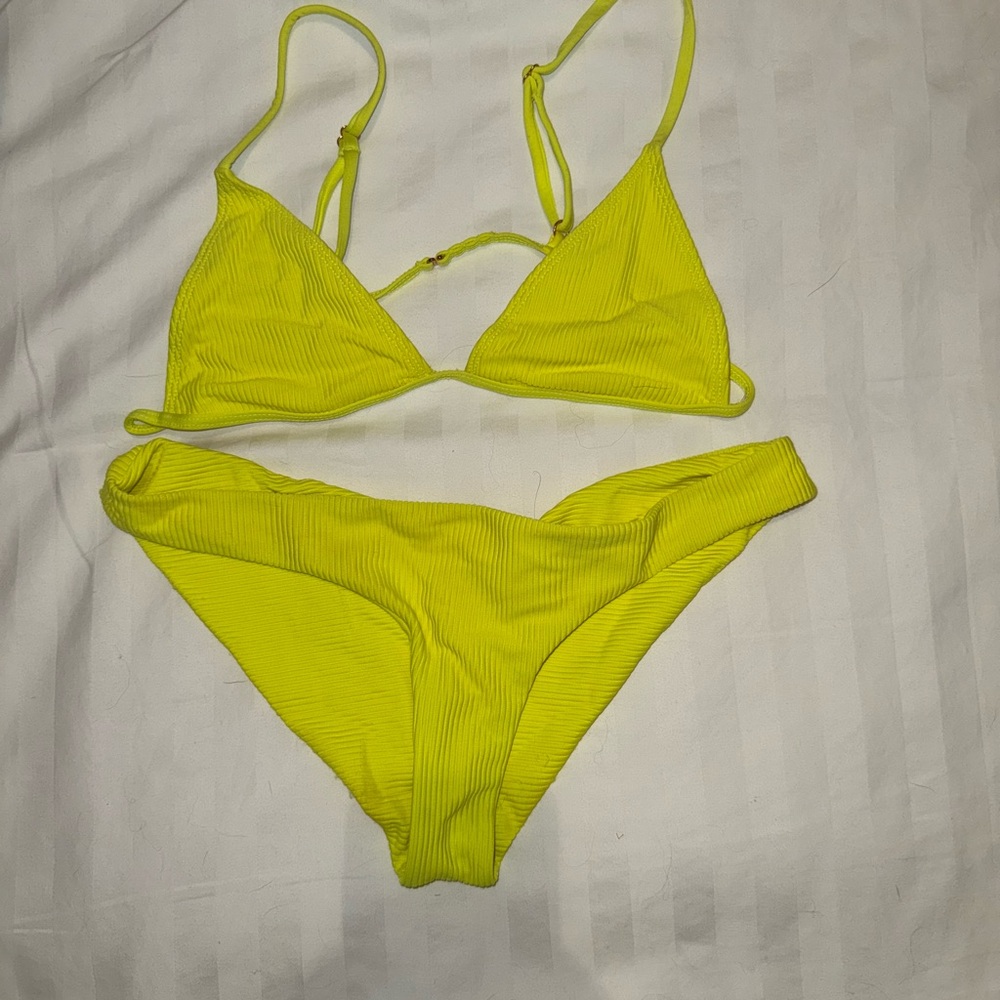 Frankie’s bikinis Yellow Bikini Set